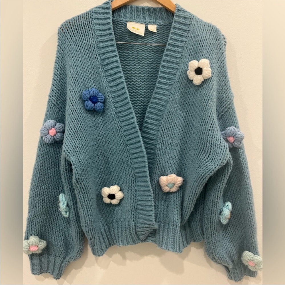 Anthropologie The Susannah 3D Floral Cardigan - Picture 2 of 6